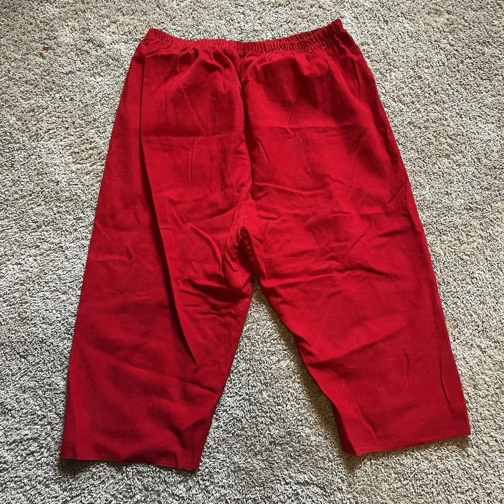 Vintage 1985 Rubies Deluxe Corduroy Santa Suit‎ Fits Size 40-46 Flame Retardant